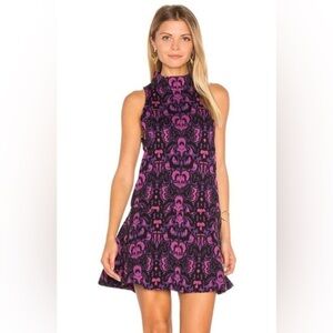Free People Amelia Jacquard Sleeveless Knit Mini Dress